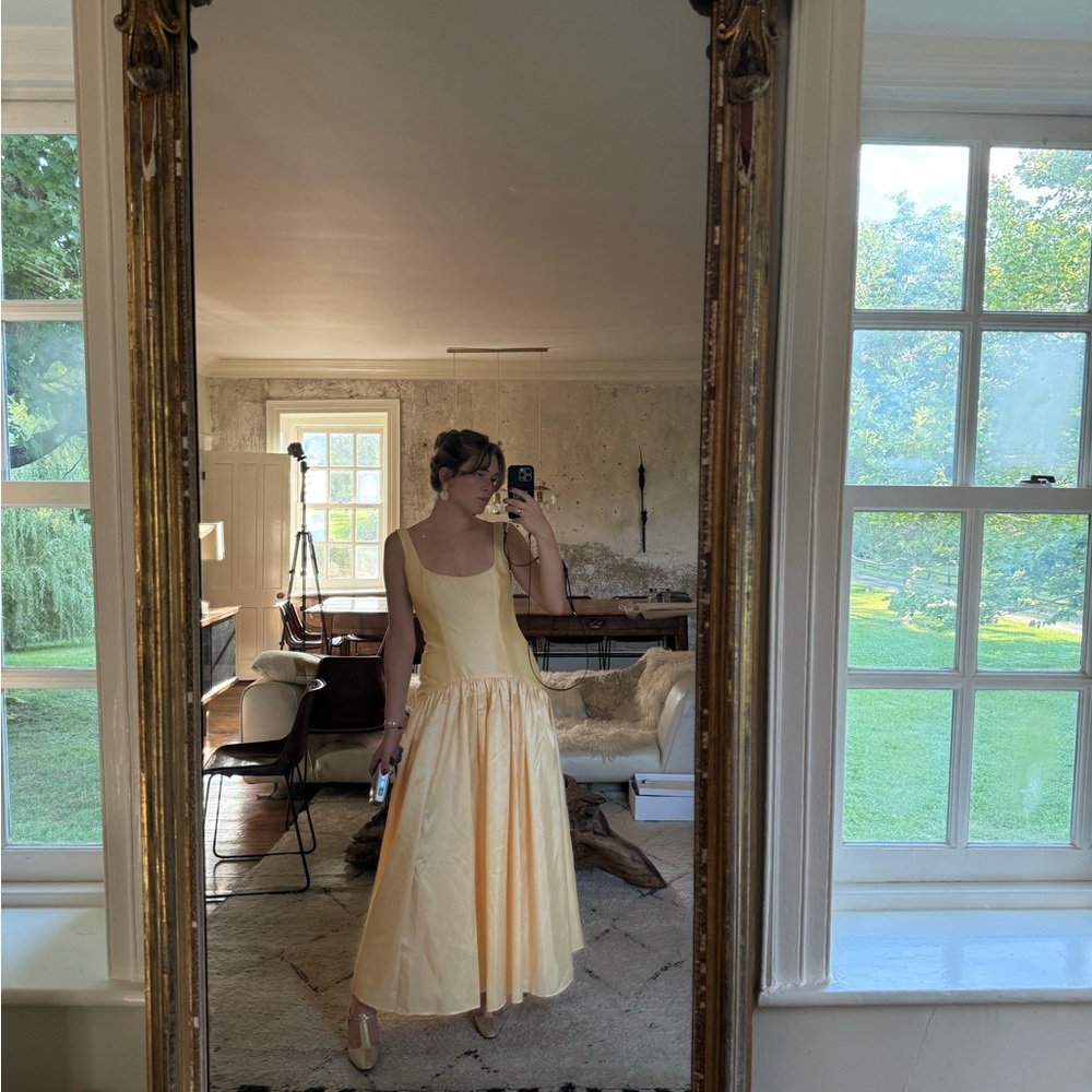 Hutch butter yellow Sleeveless Sundress for Weddings - Picture 2 of 2